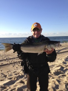 Bucktailin' Billy: Sunrise striper on the beach