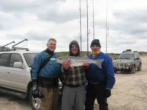 Dr. Charlie Boyz captured the Triple Crown of Fishing for Capos Surfcasting Weekend '09 with the first fish, largest fish and most fish